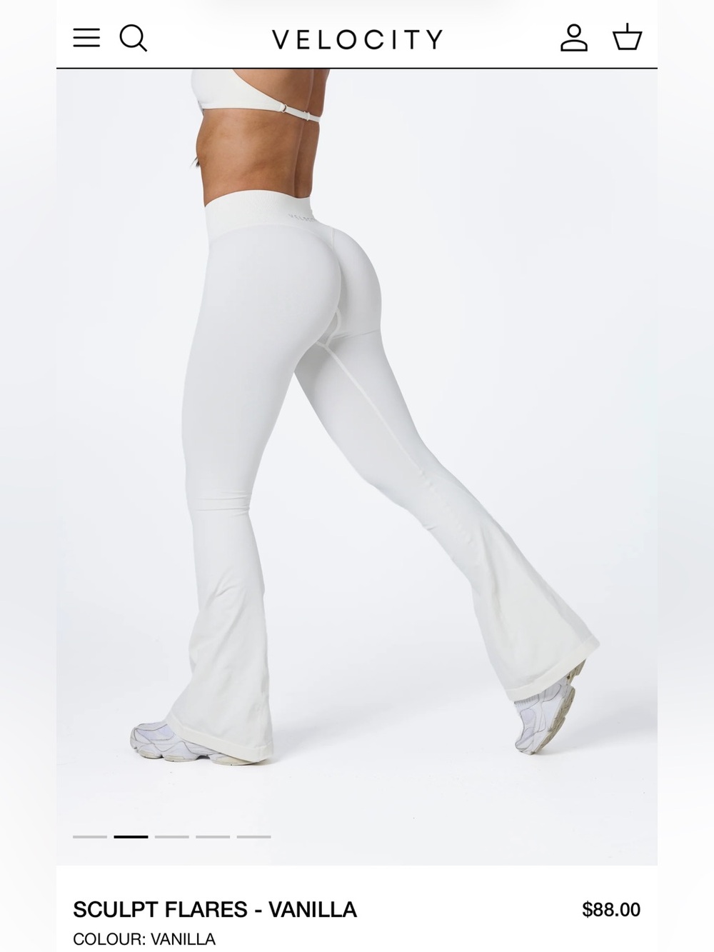 Velocity Sculpt Flares - Vanilla White